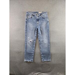 AG Adriano Goldschmied Blue Straight Leg Jeans